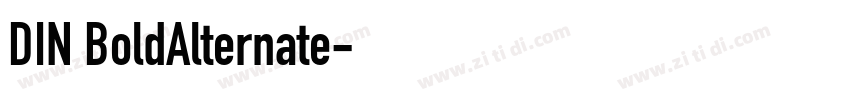 DIN BoldAlternate字体转换